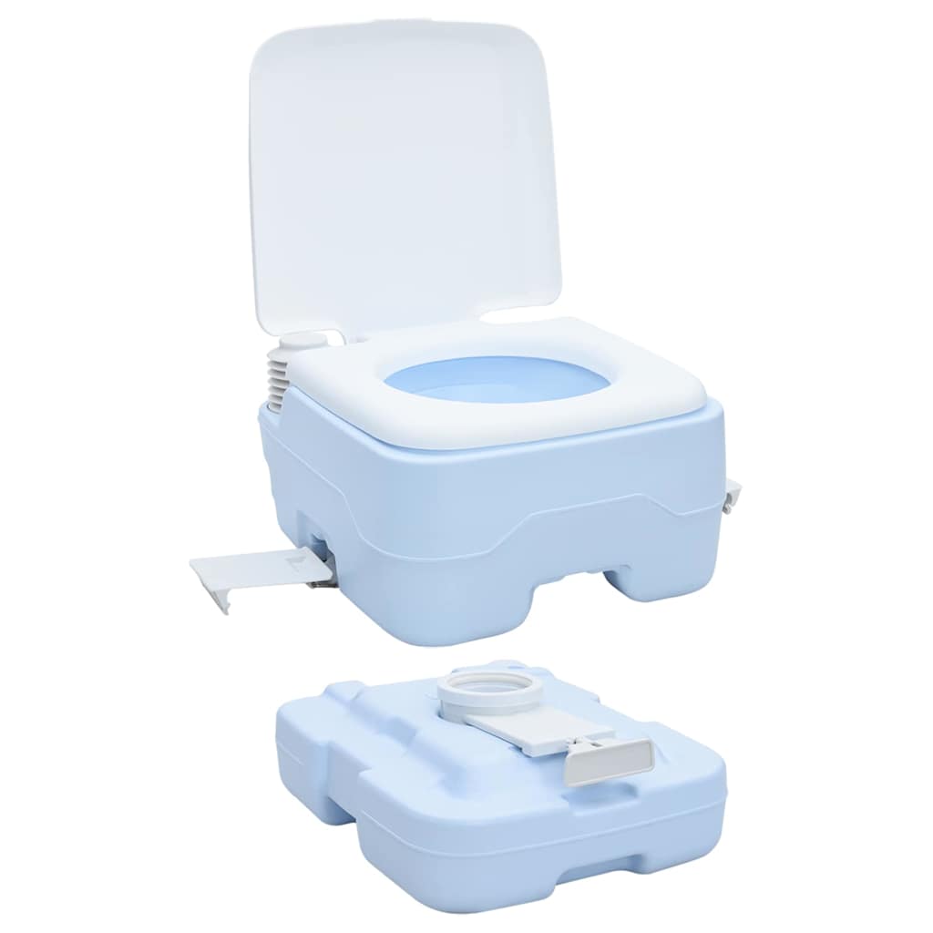 Camping toilet Lyseblå og Hvid 41,5 x 36,5 x 30 cm Polyethylen