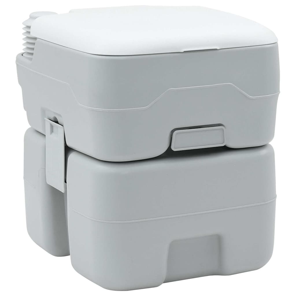 Camping toilet Grå og Hvid 41,5 x 36,5 x 42 cm Polyethylen