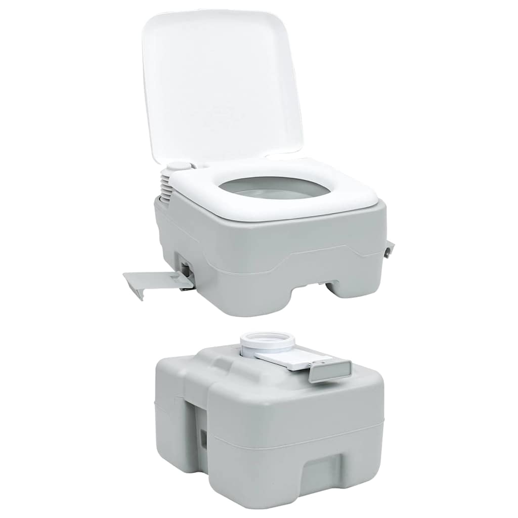Camping toilet Grå og Hvid 41,5 x 36,5 x 42 cm Polyethylen