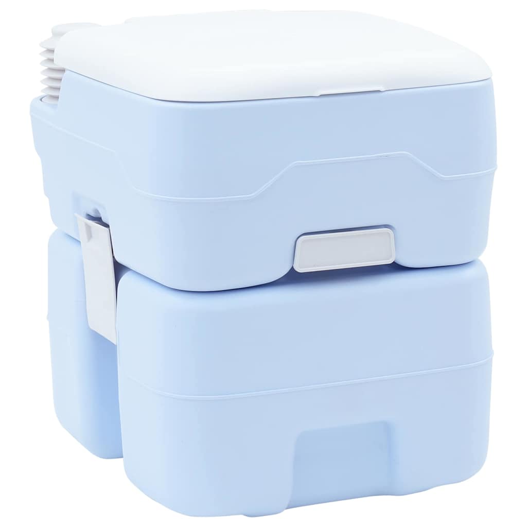 Camping toilet Lyseblå og Hvid 41,5 x 36,5 x 42 cm Polyethylen