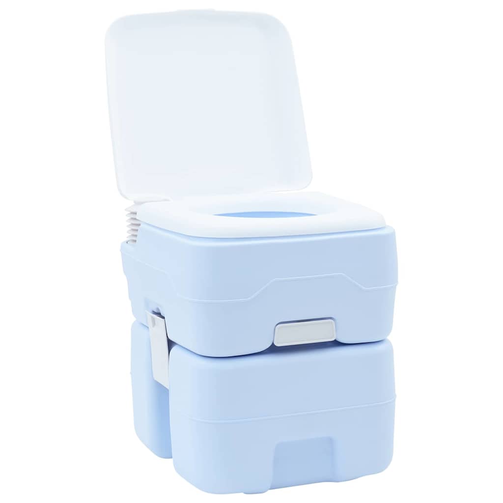 Camping toilet Lyseblå og Hvid 41,5 x 36,5 x 42 cm Polyethylen