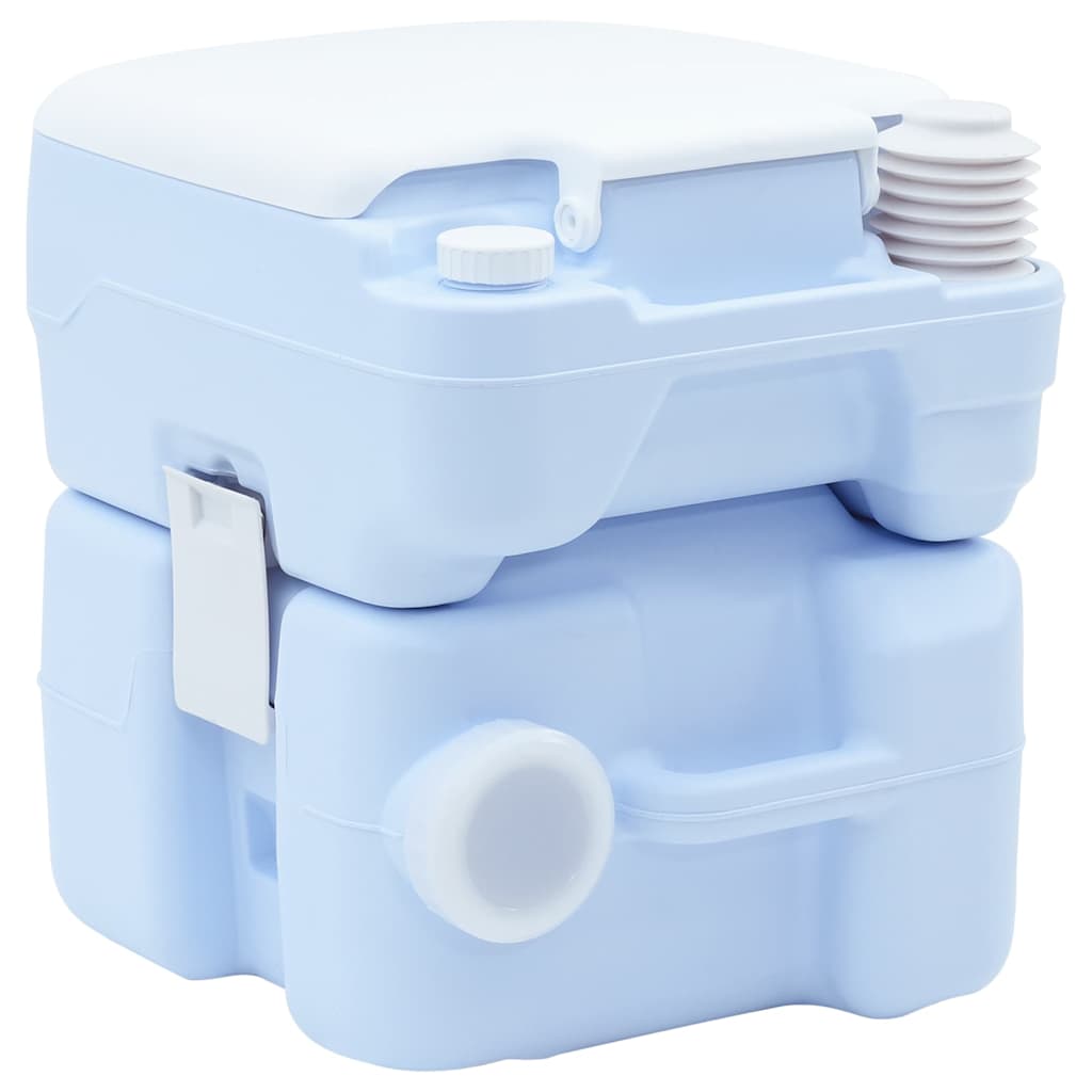 Camping toilet Lyseblå og Hvid 41,5 x 36,5 x 42 cm Polyethylen
