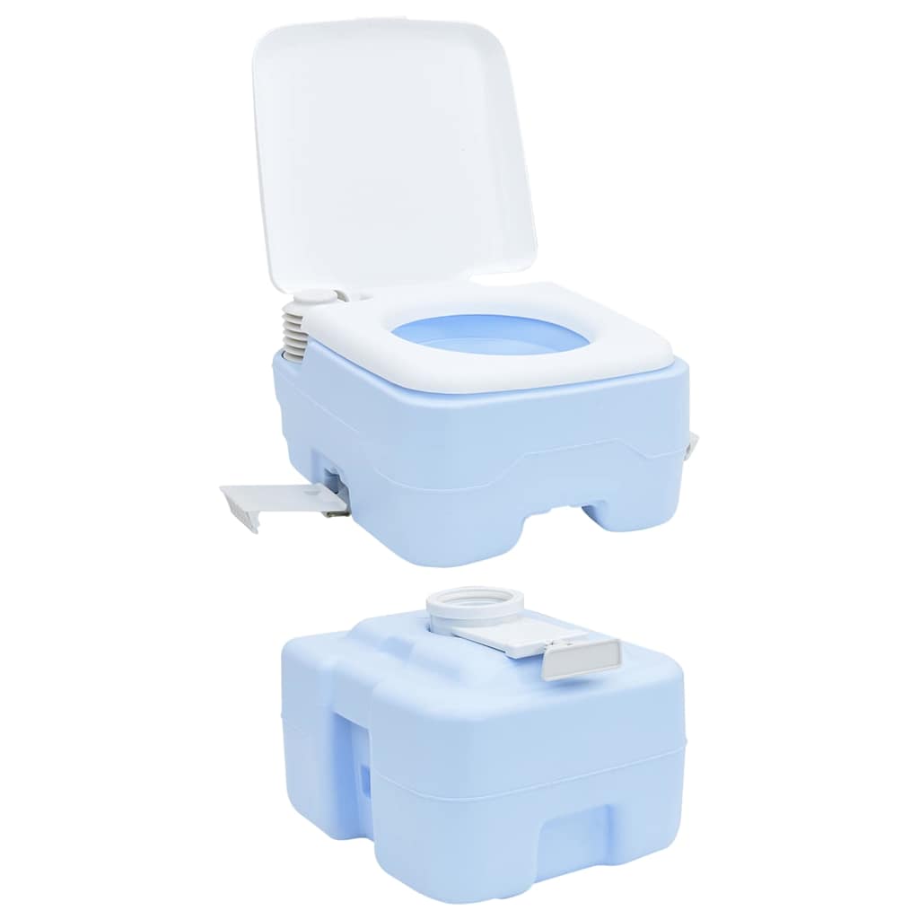 Camping toilet Lyseblå og Hvid 41,5 x 36,5 x 42 cm Polyethylen
