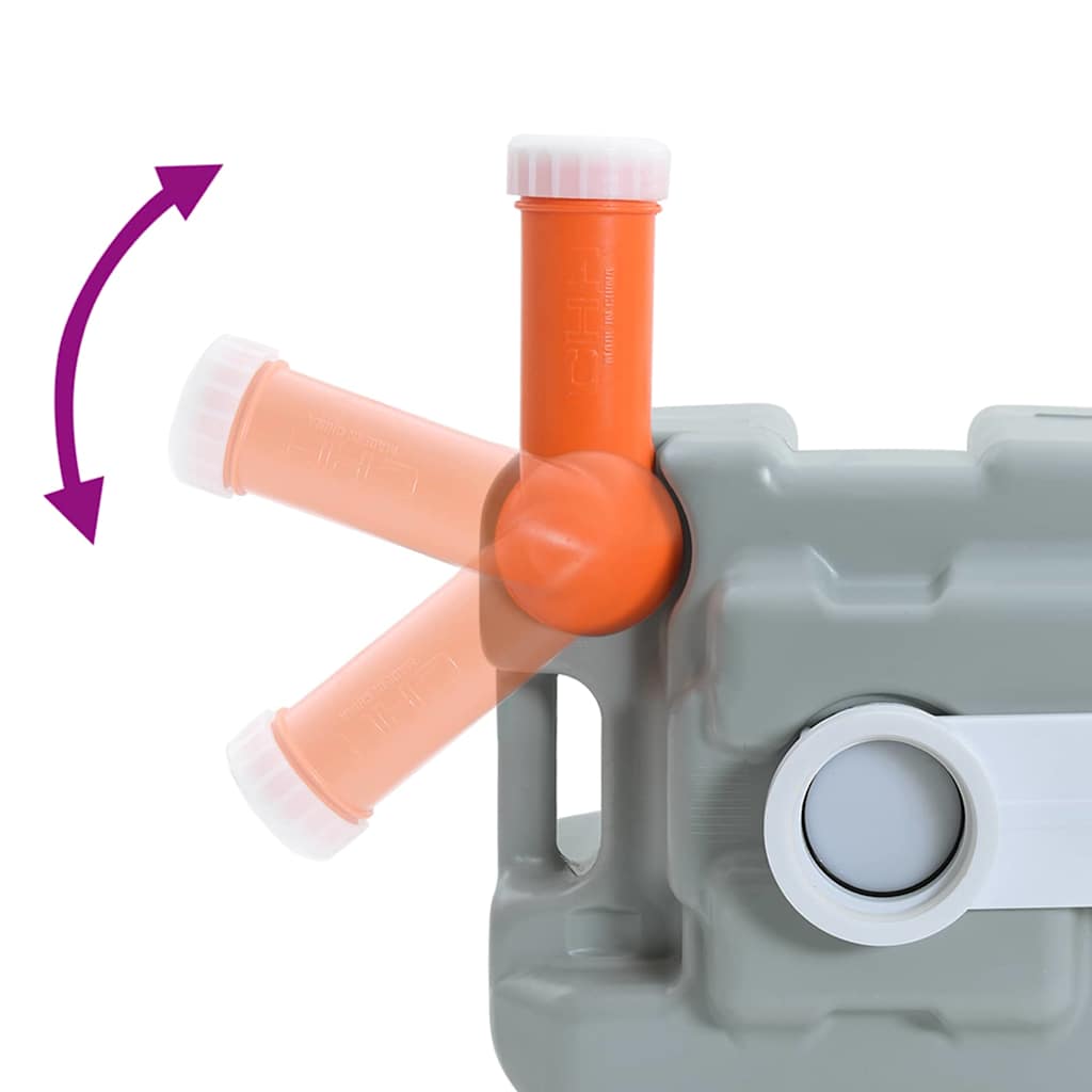 Camping toilet Grå 41,5 x 36,5 x 42 cm Høj-densitet Polyethylen