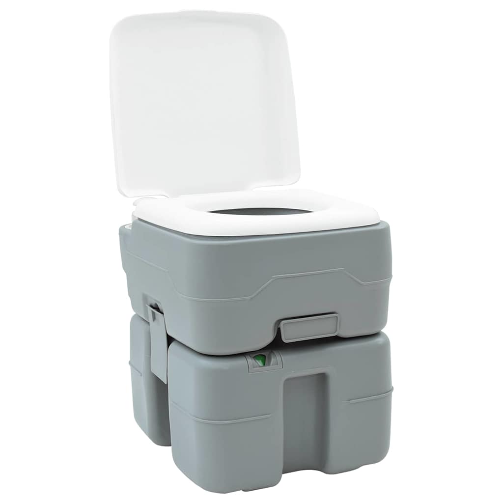 Camping toilet Grå 41,5 x 36,5 x 42 cm Høj-densitet Polyethylen