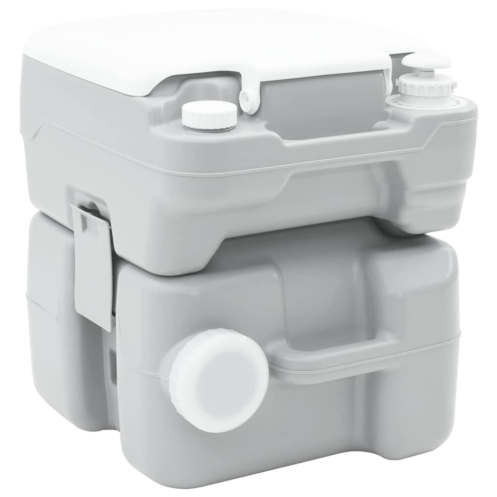 Camping toilet Grå 41,5 x 36,5 x 42 cm Høj-densitet Polyethylen
