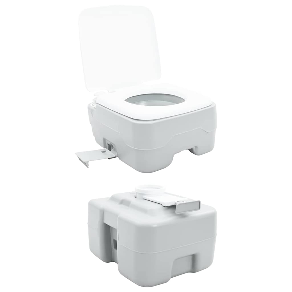 Camping toilet Grå 41,5 x 36,5 x 42 cm Høj-densitet Polyethylen