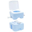 Camping toilet Blå 41,5 x 36,5 x 42 cm Høj-densitet Polyethylen