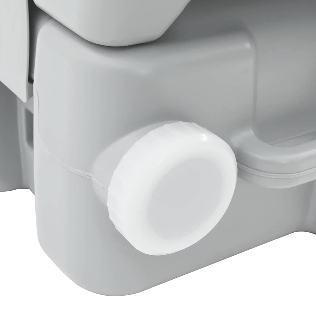 Camping toilet Grå og Hvid 41,5 x 36,5 x 30 cm Polyethylen