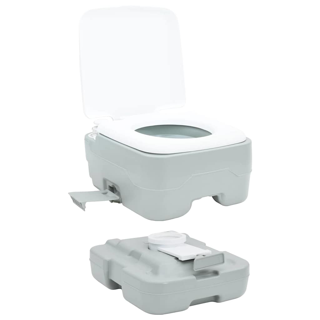 Camping toilet Grå og Hvid 41,5 x 36,5 x 30 cm Polyethylen