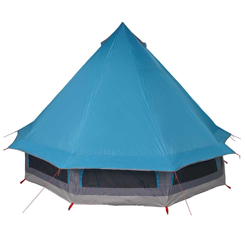 Tipi telt med tag med opbevaring Blå 404 x 370 x 270 cm taft
