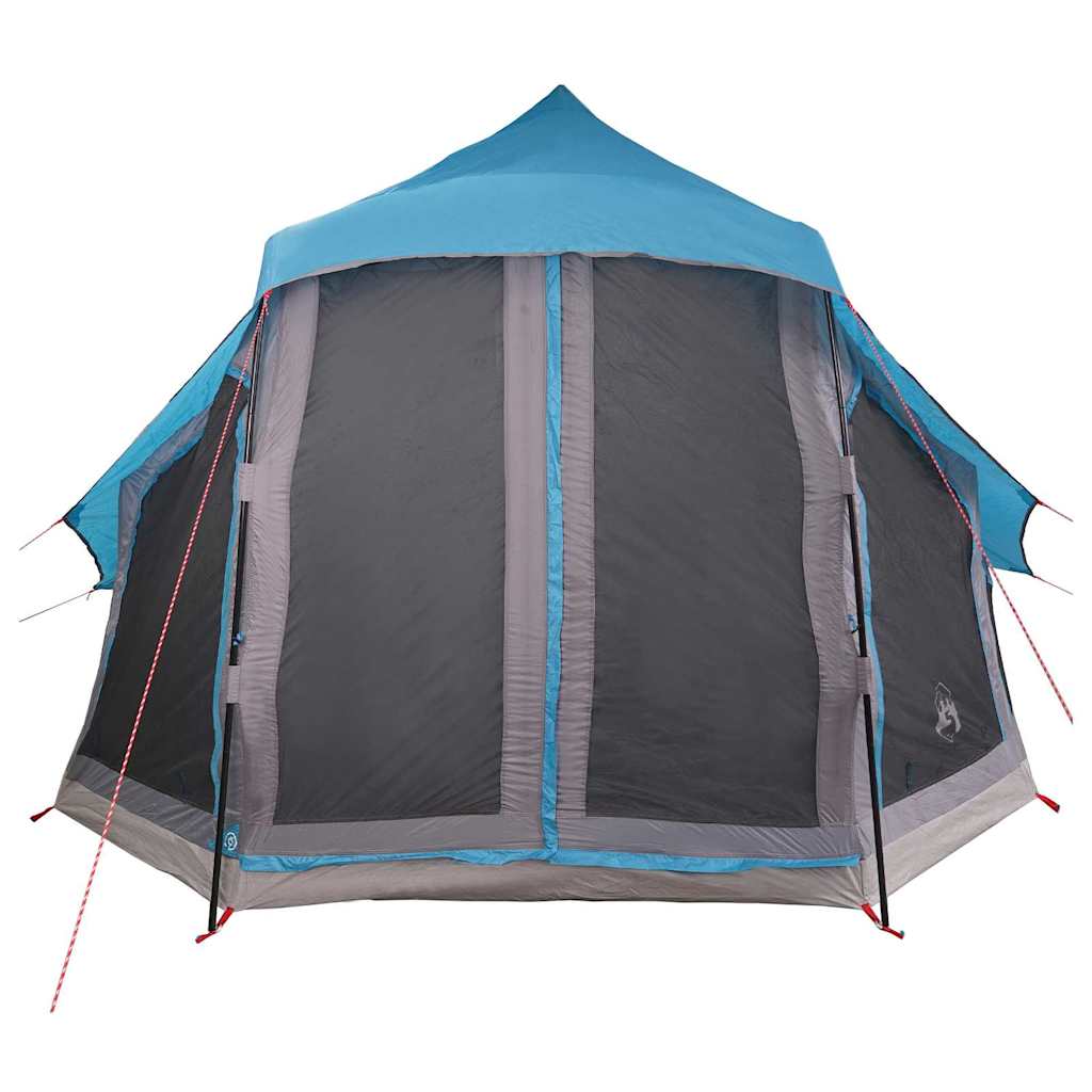 Tipi telt med tag med opbevaring Blå 404 x 370 x 270 cm taft
