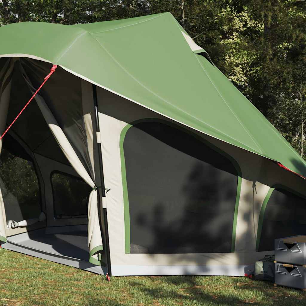 Tipi telt med tag med opbevaring Grøn 508 x 470 x 300 cm taft
