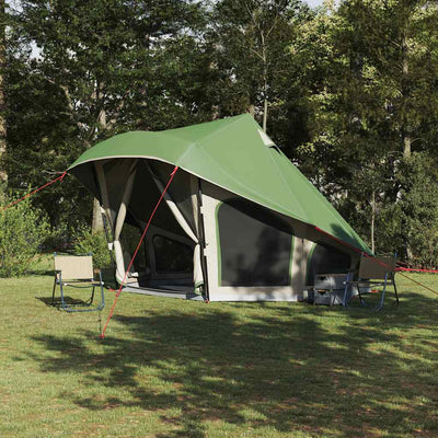 Tipi telt med tag med opbevaring Grøn 508 x 470 x 300 cm taft