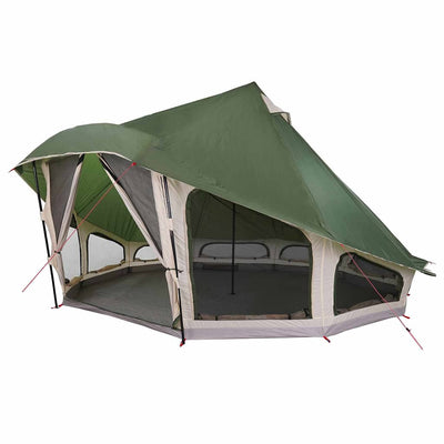 Tipi telt med tag med opbevaring Grøn 508 x 470 x 300 cm taft