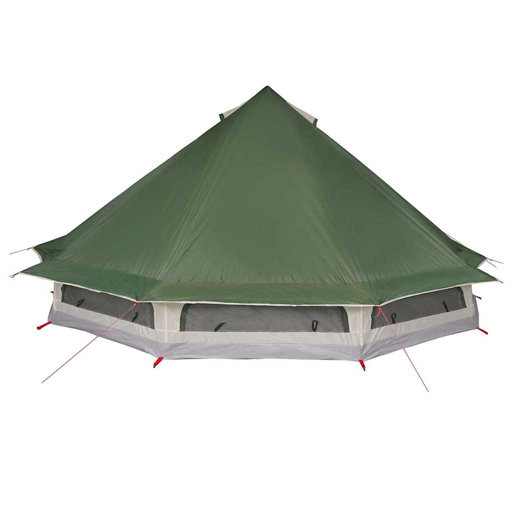 Tipi telt med tag med opbevaring Grøn 508 x 470 x 300 cm taft