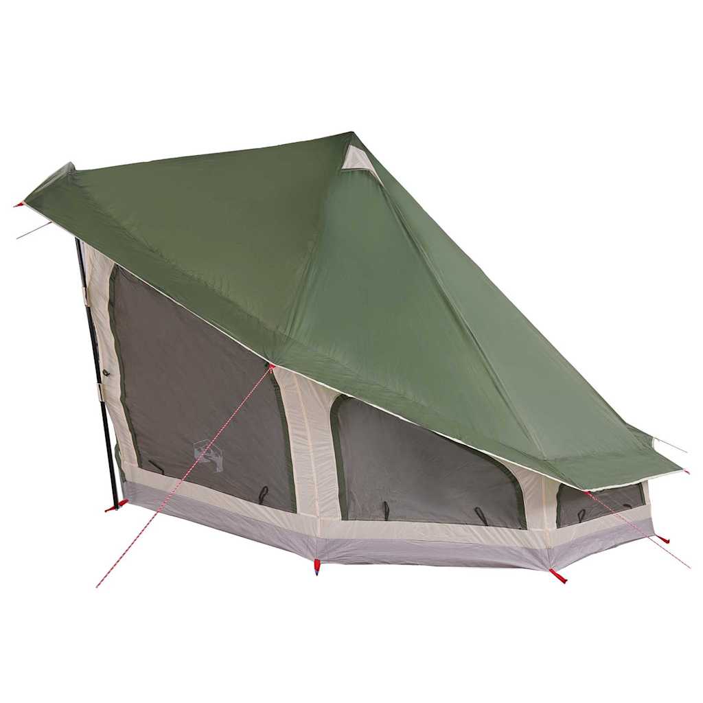 Tipi telt med tag med opbevaring Grøn 508 x 470 x 300 cm taft