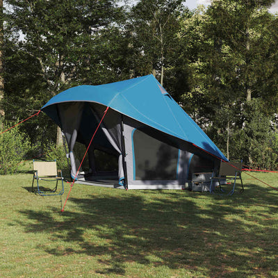 Tipi telt med tag med opbevaring Blå 508 x 470 x 300 cm taft