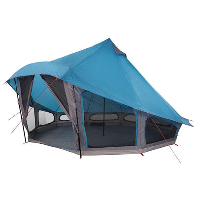 Tipi telt med tag med opbevaring Blå 508 x 470 x 300 cm taft