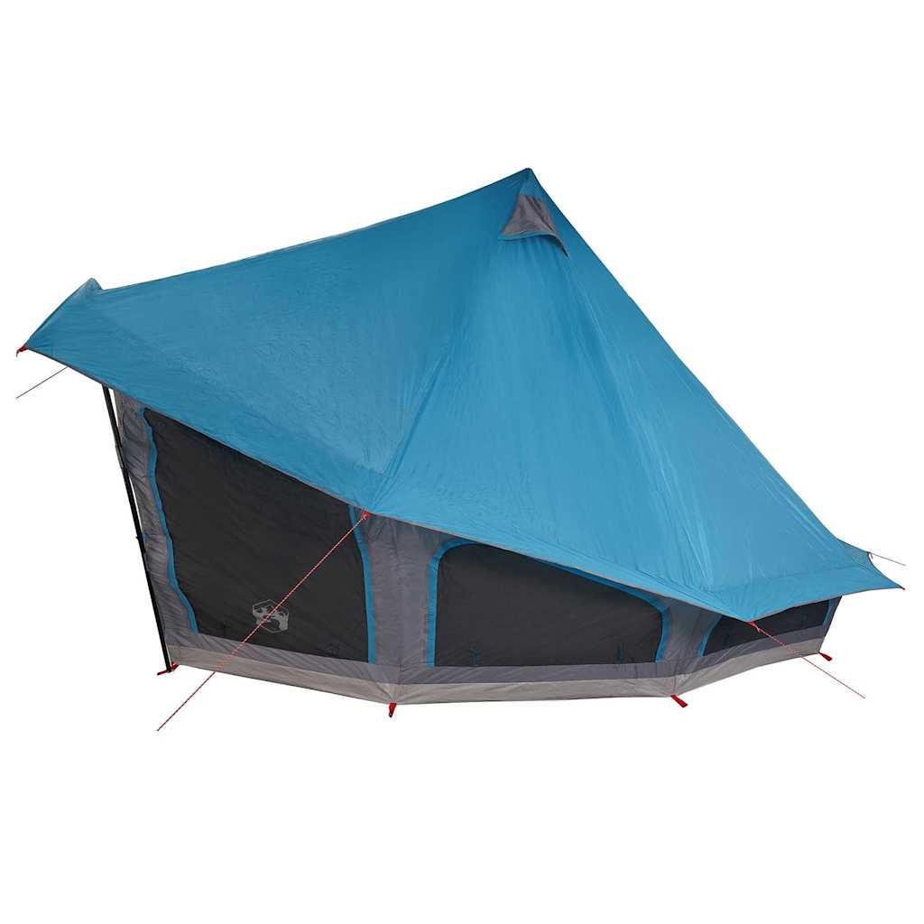 Tipi telt med tag med opbevaring Blå 508 x 470 x 300 cm taft