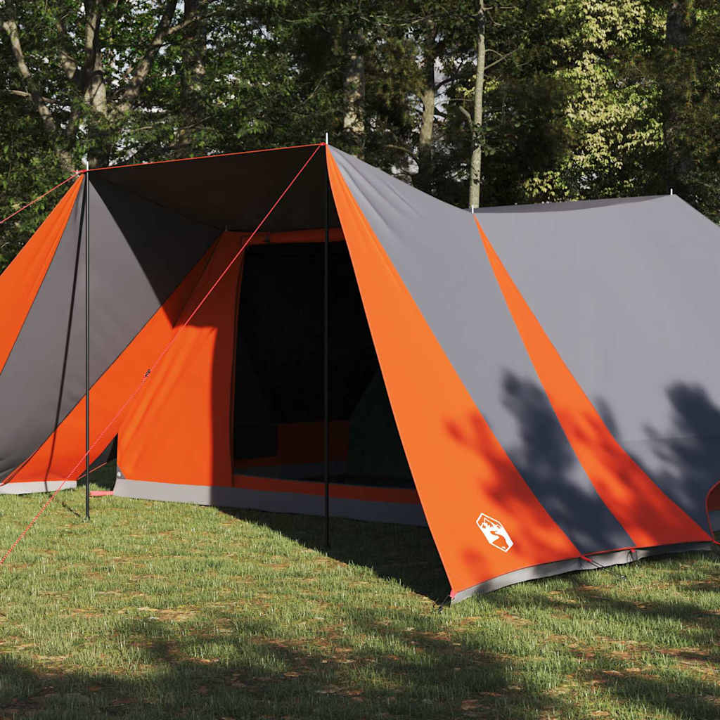 Tipi telt 12-personers Grå og orange taft