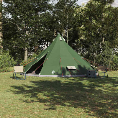 Tipi telt med tag med opbevaring Grøn 560 x 560 x 300 cm taft
