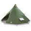 Tipi telt med tag med opbevaring Grøn 560 x 560 x 300 cm taft