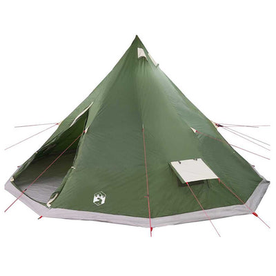 Tipi telt med tag med opbevaring Grøn 560 x 560 x 300 cm taft