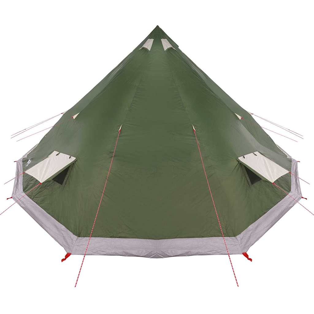 Tipi telt med tag med opbevaring Grøn 560 x 560 x 300 cm taft