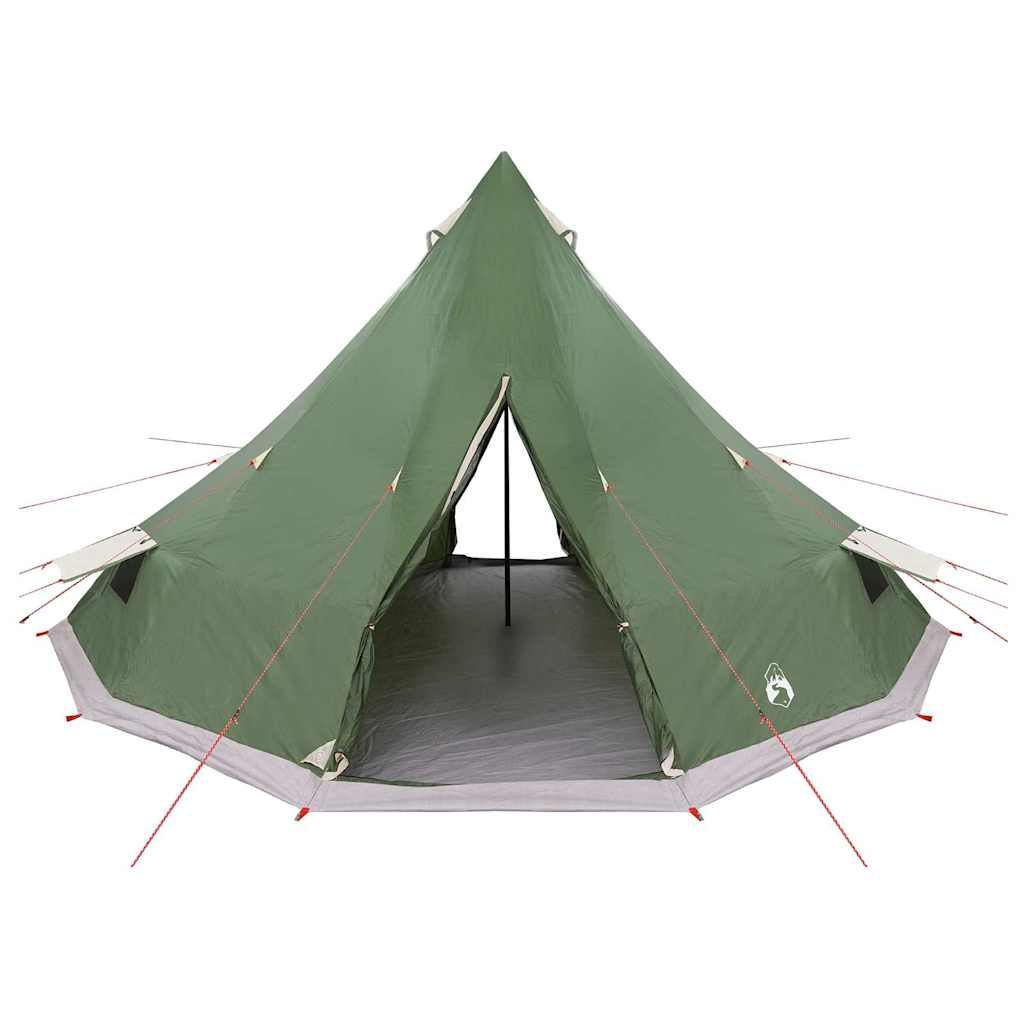 Tipi telt med tag med opbevaring Grøn 560 x 560 x 300 cm taft