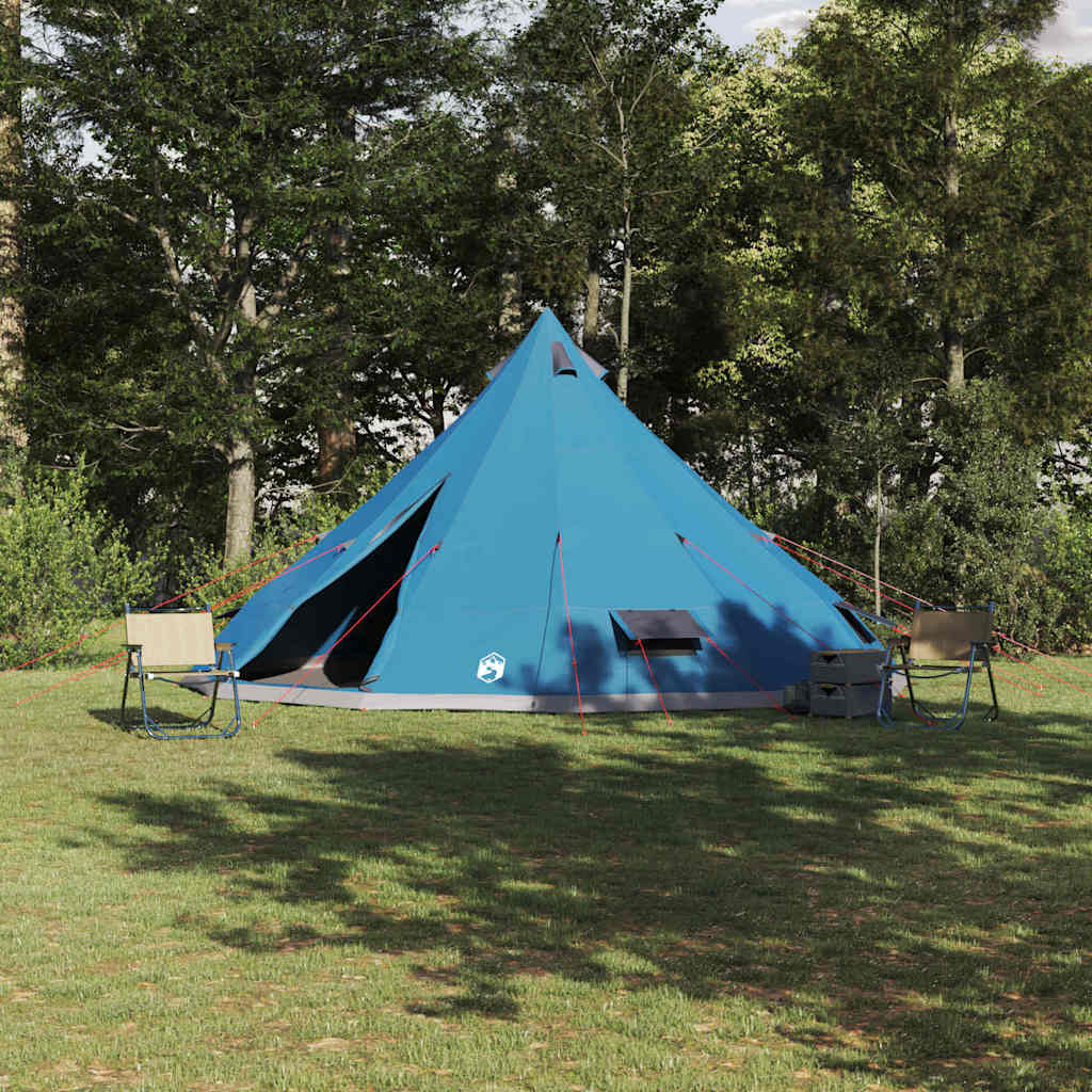 Tipi telt med tag med opbevaring Blå 560 x 560 x 300 cm taft