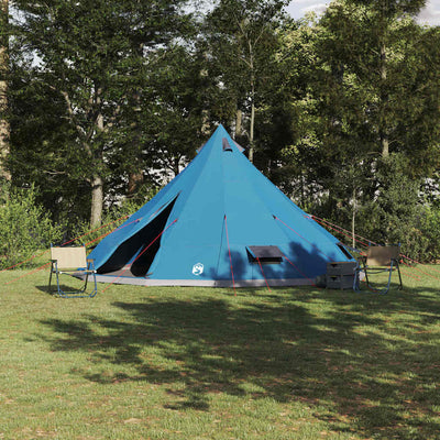 Tipi telt med tag med opbevaring Blå 560 x 560 x 300 cm taft