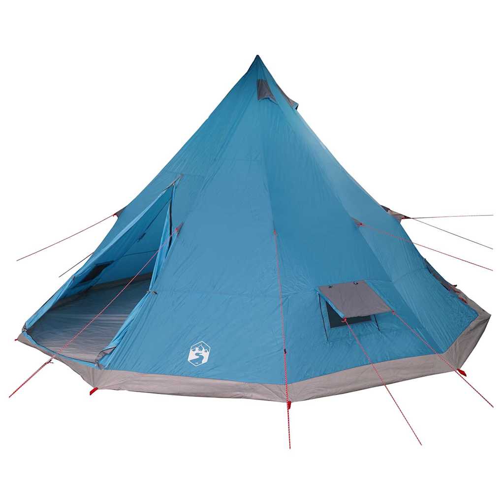 Tipi telt med tag med opbevaring Blå 560 x 560 x 300 cm taft