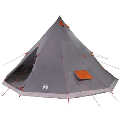 Tipi telt med tag Grå og orange 560 x 560 x 300 cm taft