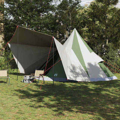 Tipi telt med tag med opbevaring Grøn 510 x 690 x 330 cm taft
