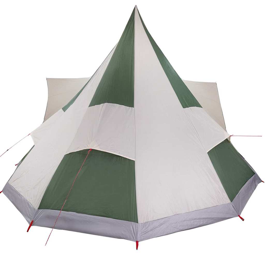Tipi telt med tag med opbevaring Grøn 510 x 690 x 330 cm taft