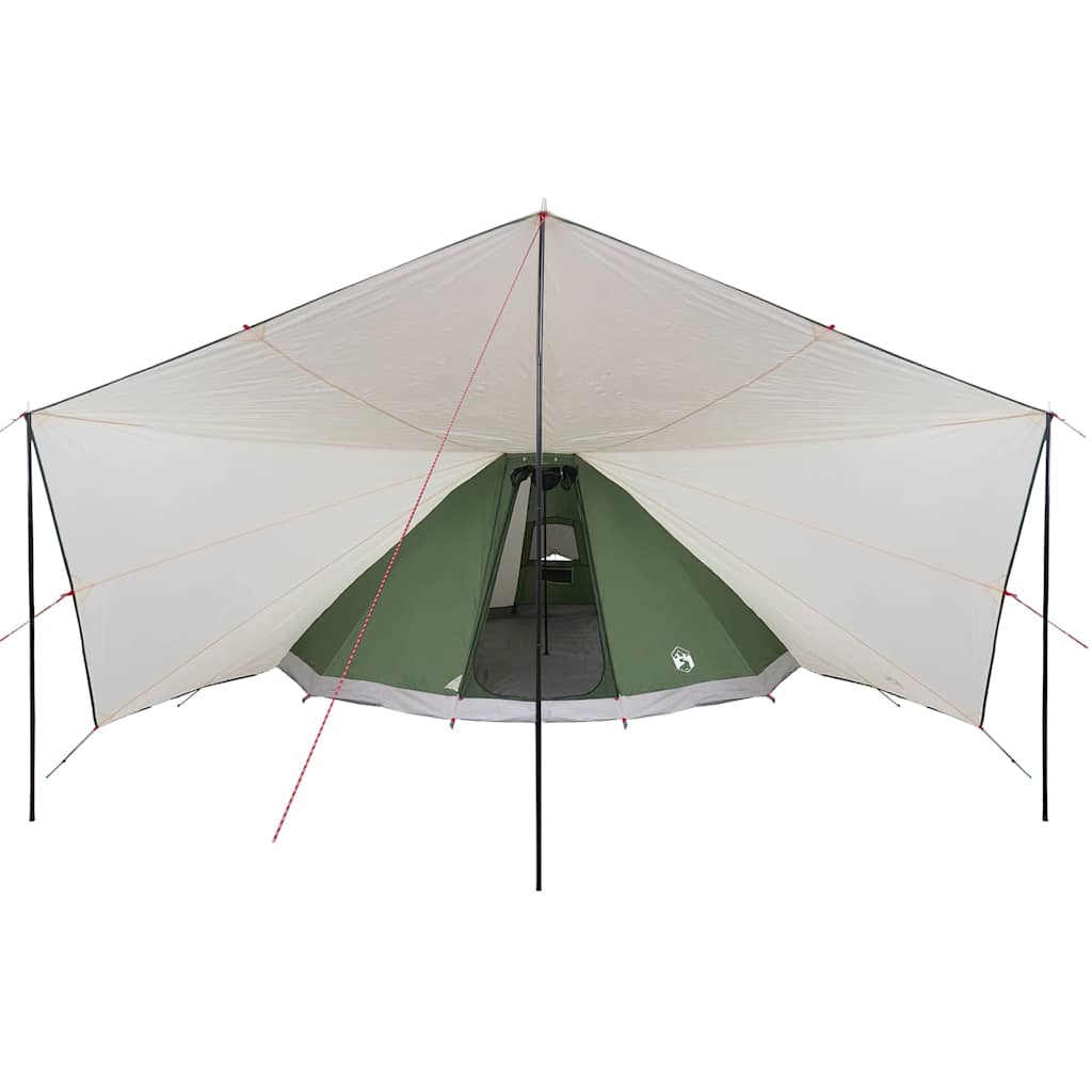 Tipi telt med tag med opbevaring Grøn 510 x 690 x 330 cm taft