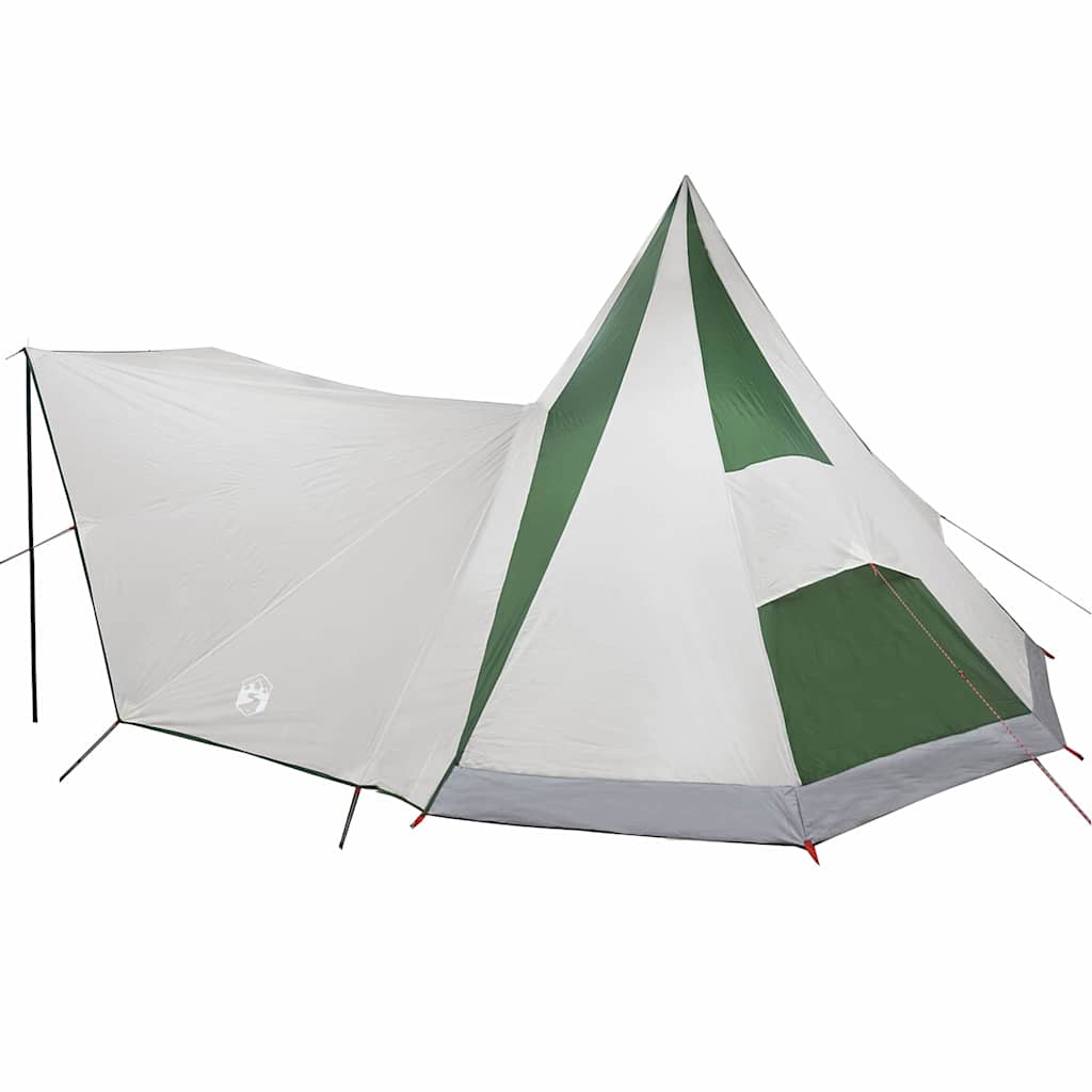 Tipi telt med tag med opbevaring Grøn 510 x 690 x 330 cm taft