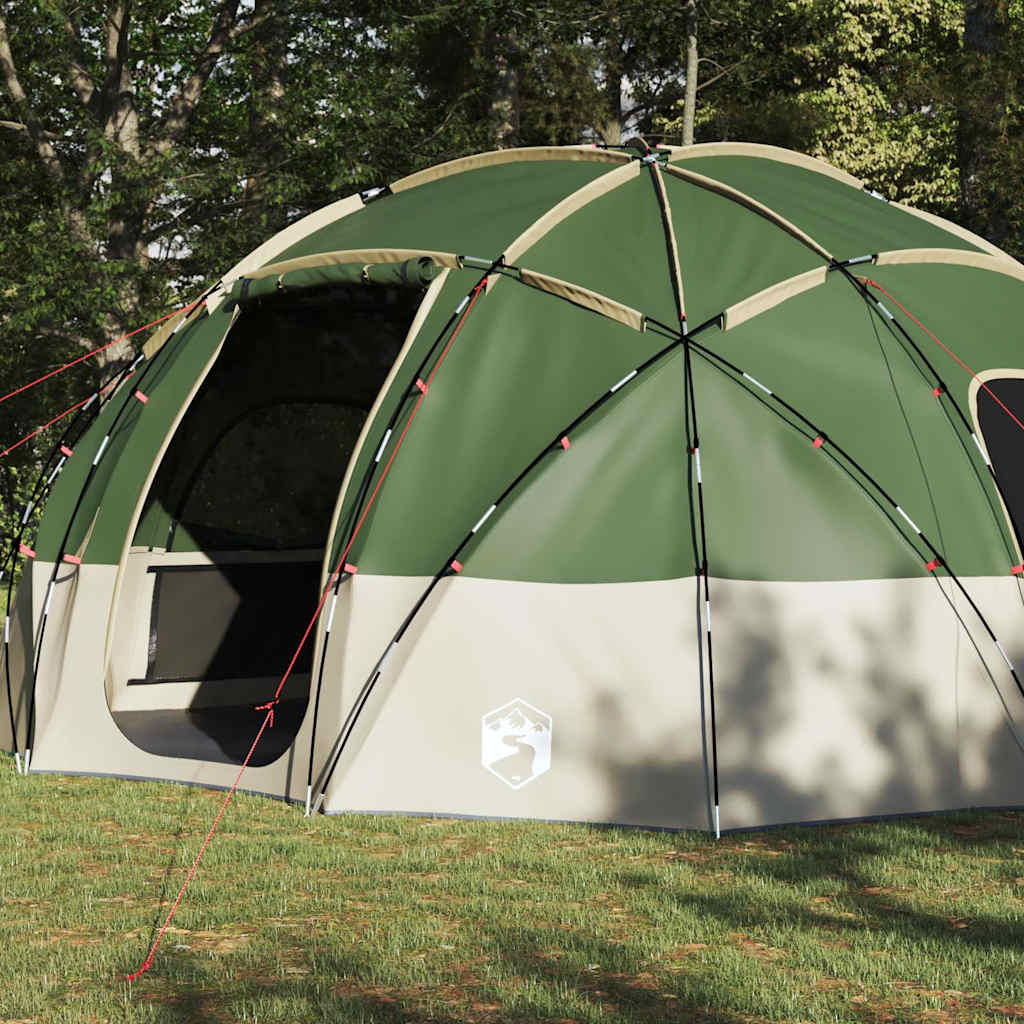Dome Telt med tag med opbevaring Grøn 475 x 475 x 235 cm taft