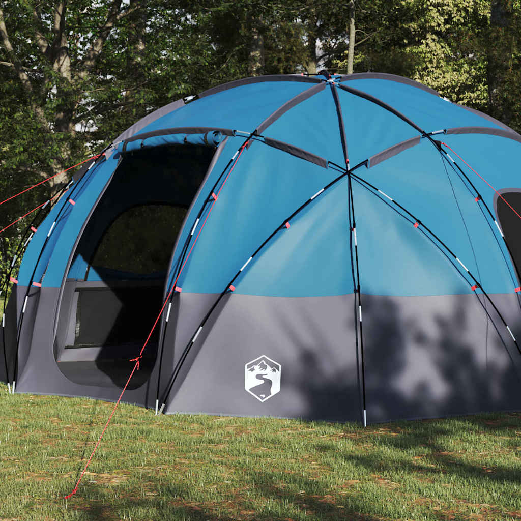 Dome Telt med tag med opbevaring Blå 475 x 475 x 235 cm taft