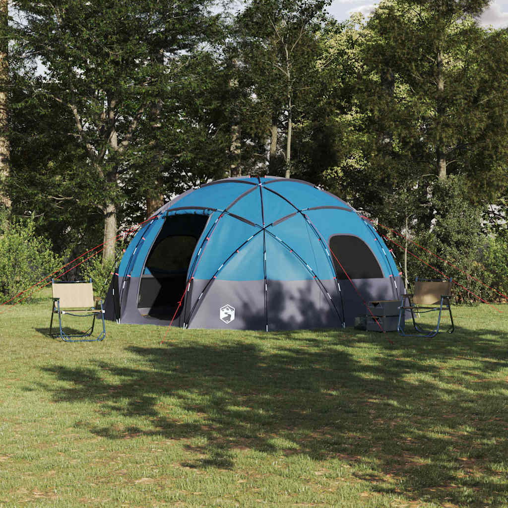 Dome Telt med tag med opbevaring Blå 475 x 475 x 235 cm taft