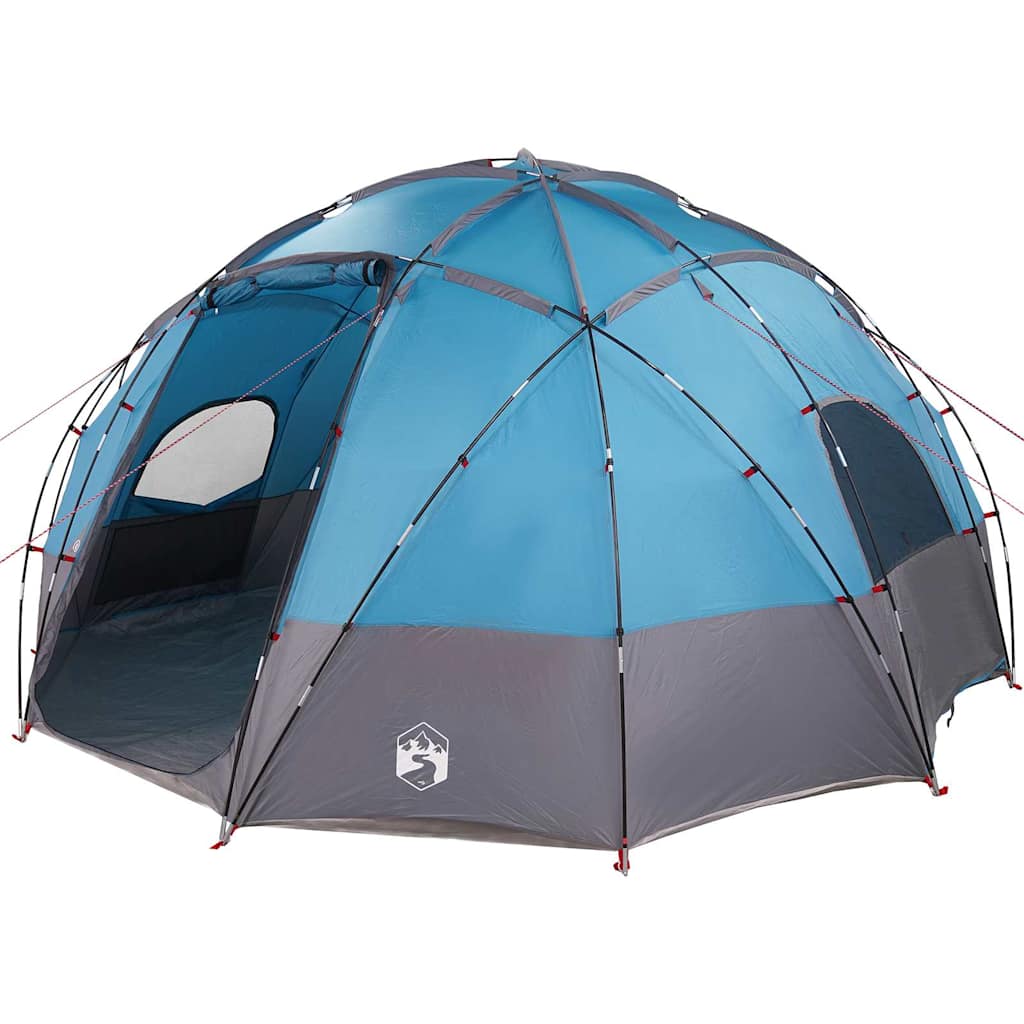 Dome Telt med tag med opbevaring Blå 475 x 475 x 235 cm taft