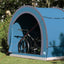 Cykelopbevaringstelt med tag Blå 256 x 222 x 182 cm taft
