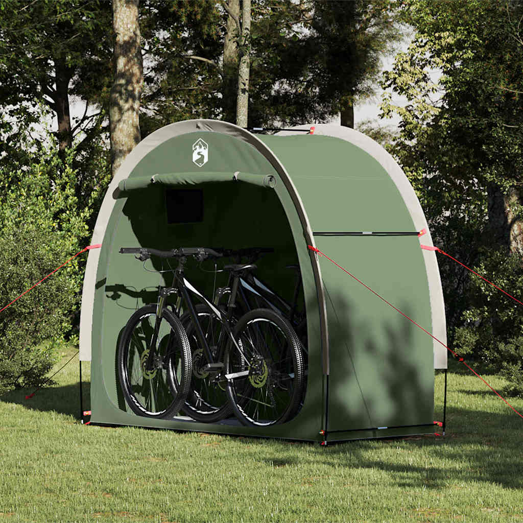 Cykelopbevaringstelt 210 x 90 x 174 cm Vandtæt Grøn