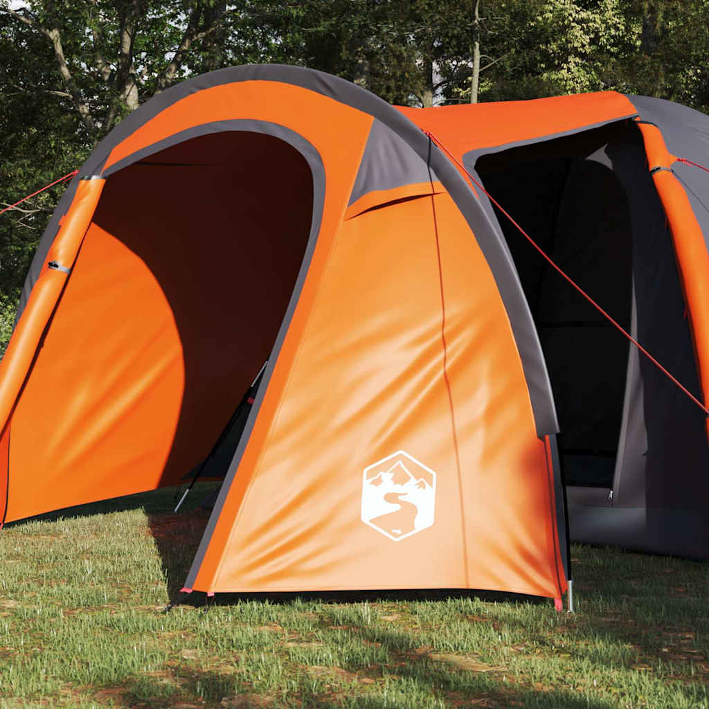 Dome Telt Kuppel med tag Grå og orange 384 x 254 x 170 cm