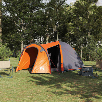 Dome Telt Kuppel med tag Grå og orange 384 x 254 x 170 cm