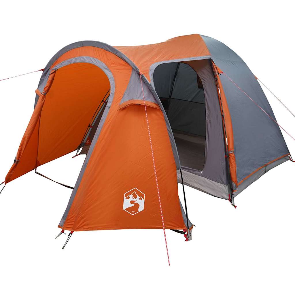 Dome Telt Kuppel med tag Grå og orange 384 x 254 x 170 cm