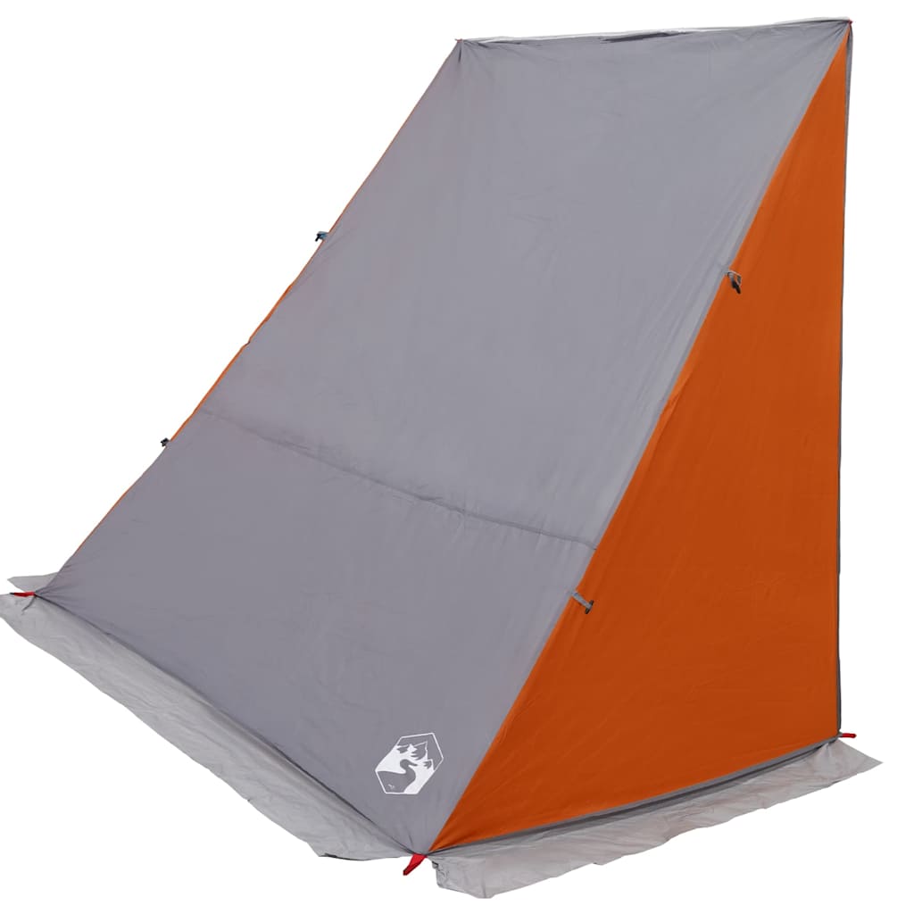 Bagklapstelt Grå og orange 180/190 x 150 x 230 cm taft Vandtæt