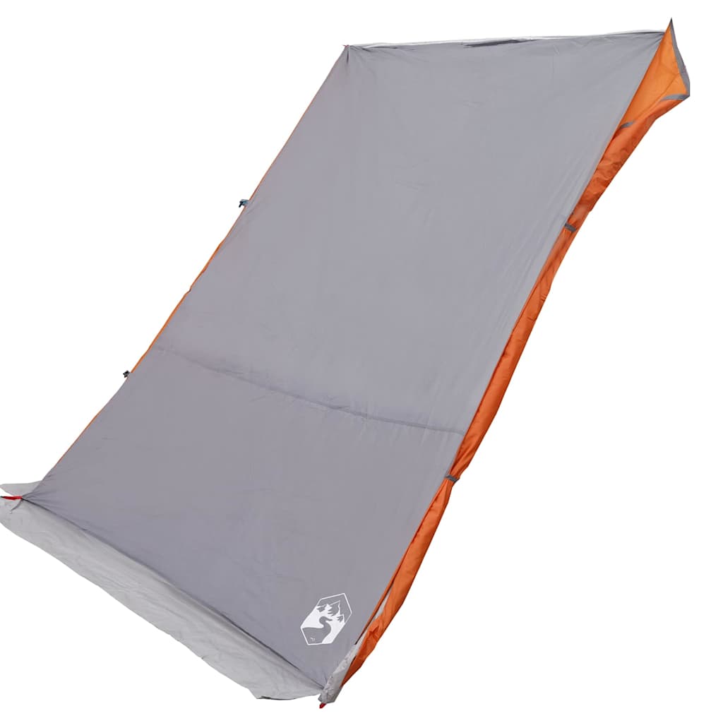 Bagklapstelt Grå og orange 180/190 x 150 x 230 cm taft Vandtæt