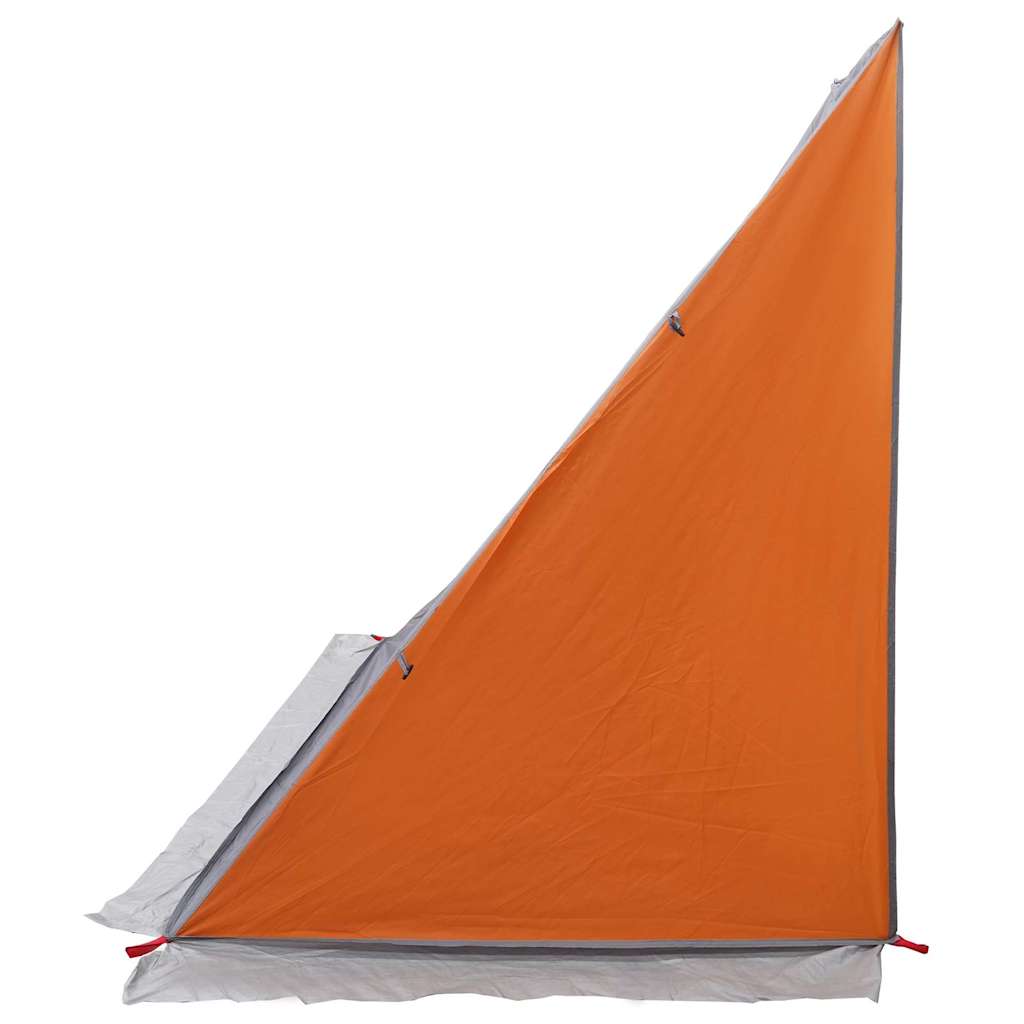 Bagklapstelt Grå og orange 140/190 x 150 x 185 cm taft Vandtæt